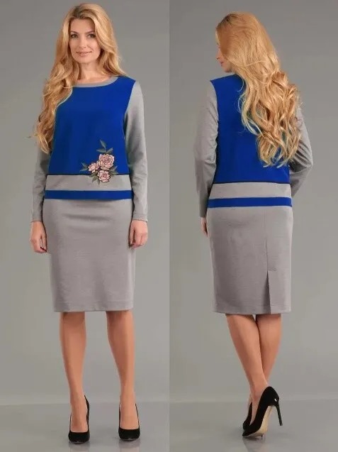 Комплект, блуза, юбка Liona Style 558