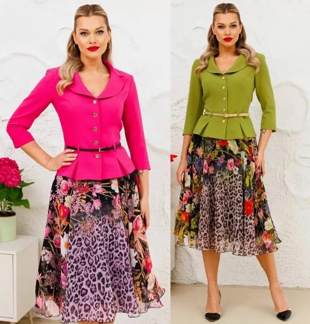 Костюм, комплект, жакет, юбка Мода Юрс 2136