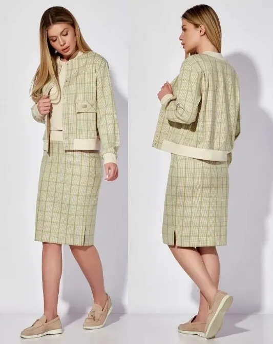 Костюм, жакет, юбка LEANNA STYLE 9012