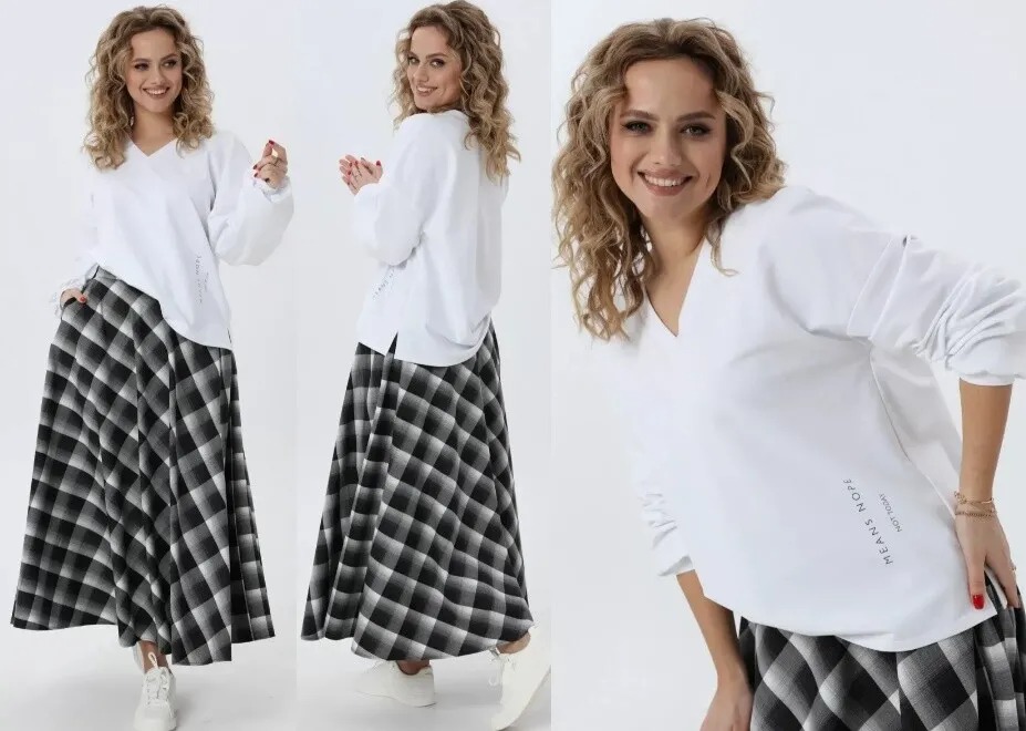 Комплект, джемпер, юбка Angelina & Company 975