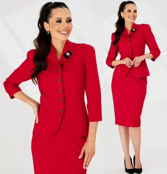 Костюм, жакет, юбка Мода Юрс 2858-1К