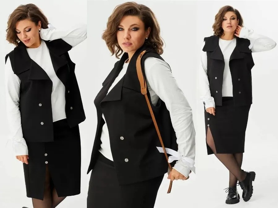 Комплект, жилет, юбка BegiModa 3044
