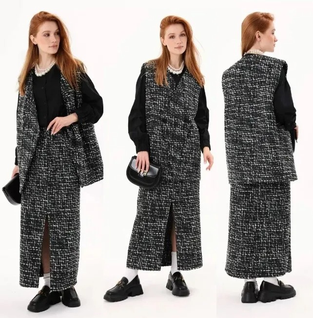Костюм, жилет, юбка NikVa н809-1