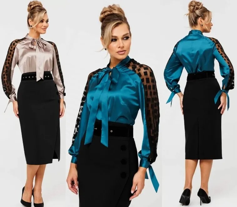 Комплект, юбка, блуза Мода Юрс 2509