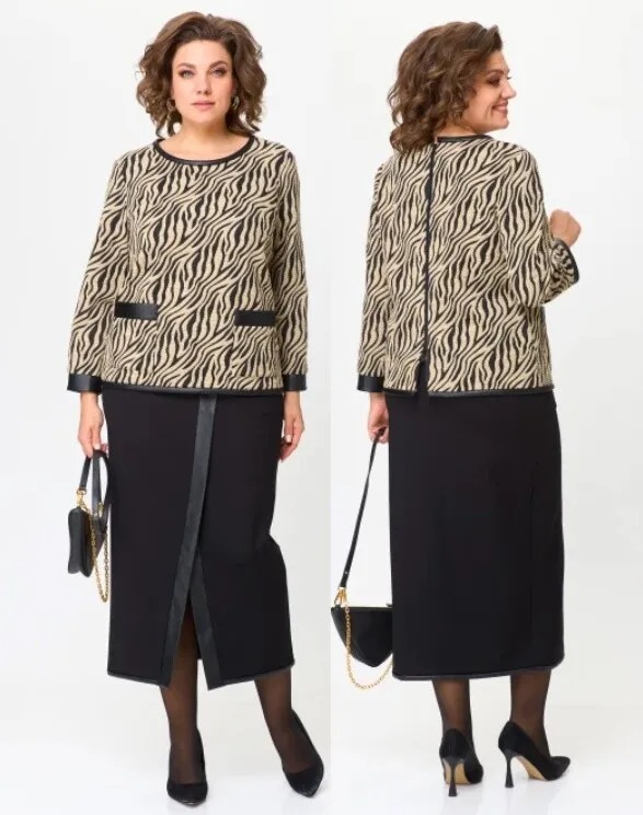 Комплект, джемпер, юбка Michel Chic 1394-3