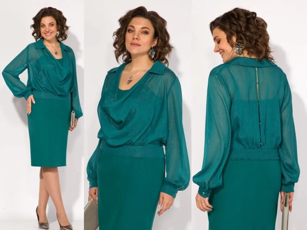 Комплект, платье, блузка Liliana 1401