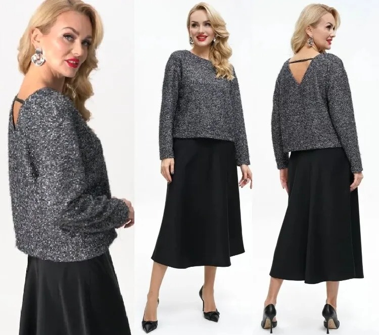 Комплект, блуза, юбка Alani Collection 2267