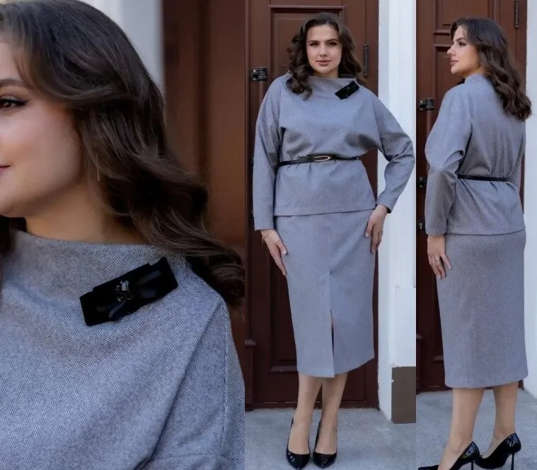 Костюм, блузка, юбка Andina City 9055-25