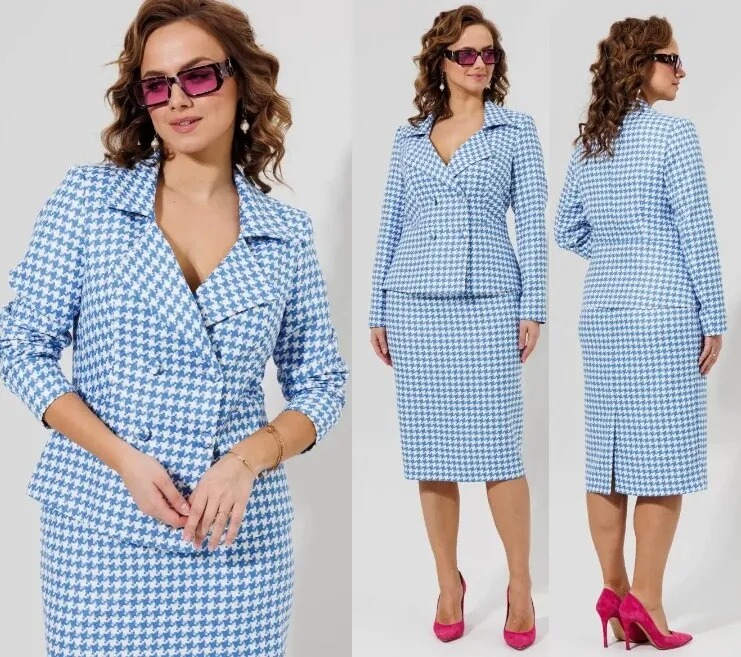 Костюм, жакет, юбка Galean Style 973