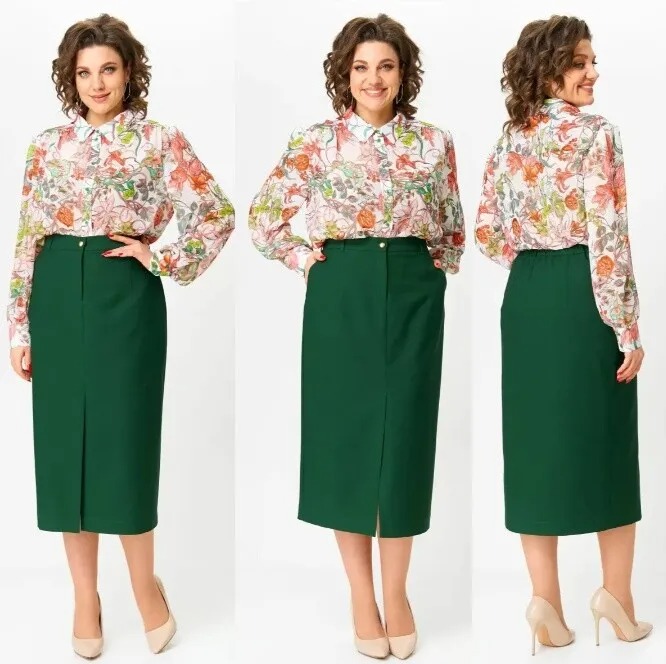 Комплект, юбка, блузка, блуза Andina City 9061-25