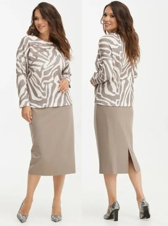 Комплект, блуза, юбка Магия Моды 2366