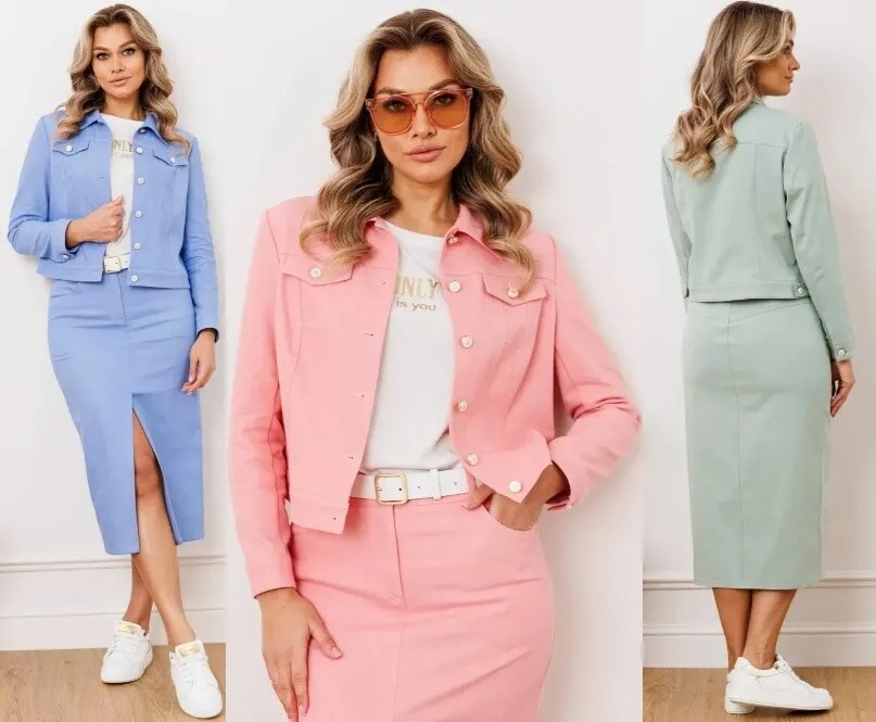 Комплект, юбка, куртка Мода Юрс 2847