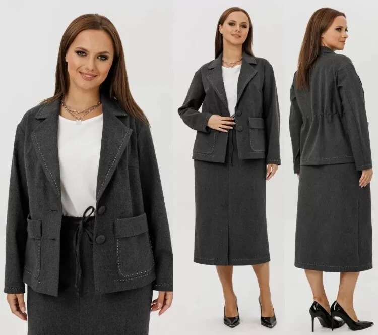 Костюм, жакет, юбка Mislana 1256