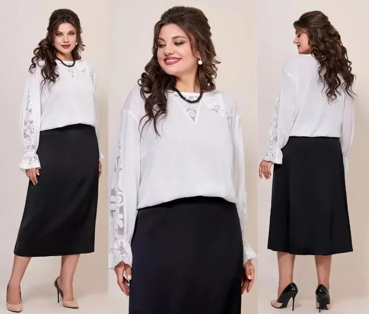 Комплект, блузка, юбка Mira Fashion 5585