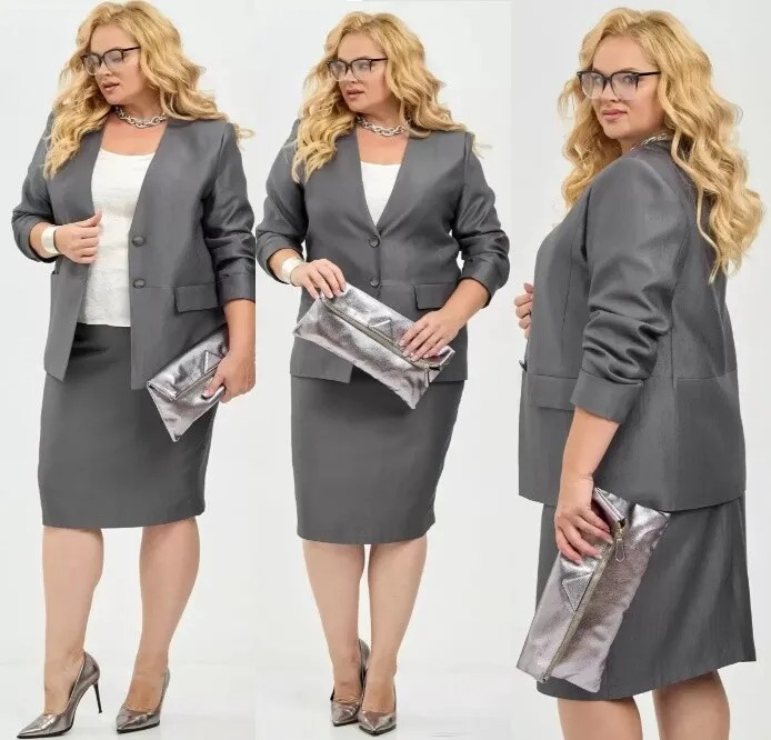Костюм, жакет, юбка Your Size 2261