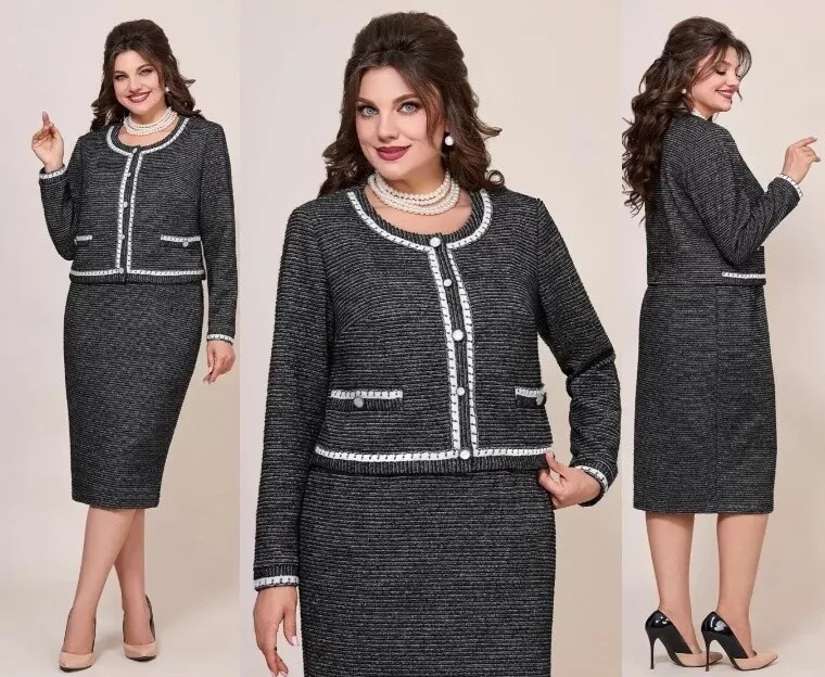 Костюм, жакет, юбка Mira Fashion 5591