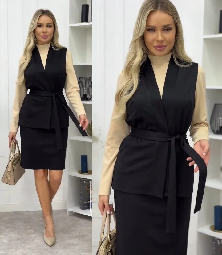 Костюм, юбка, жилет LT Collection К14336-8М