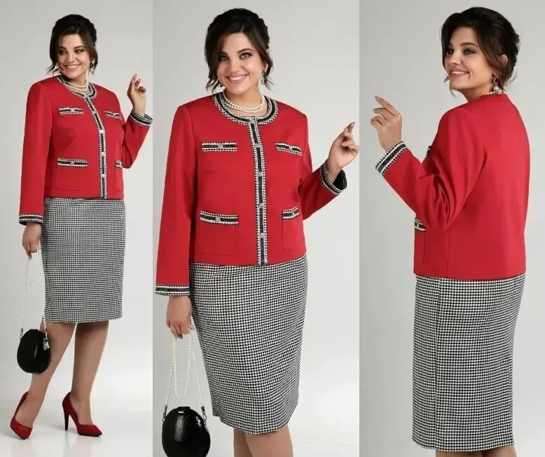 Комплект, жакет, юбка Aira Style 24-16К