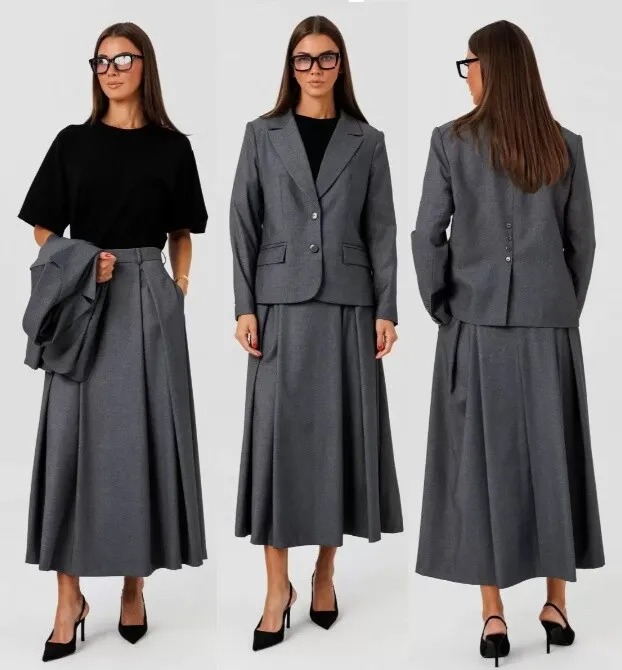 Комплект, жакет, юбка, майка Ларс Стиль 1133