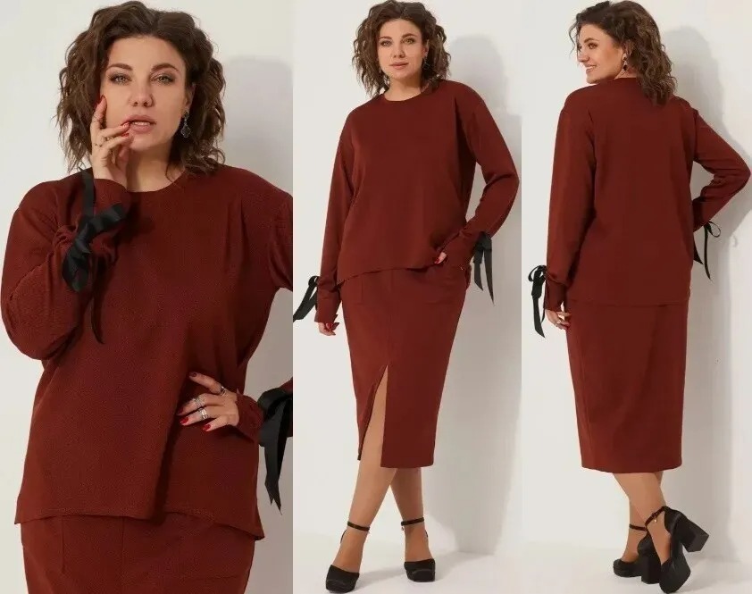 Комплект, свитшот, юбка BegiModa 3078