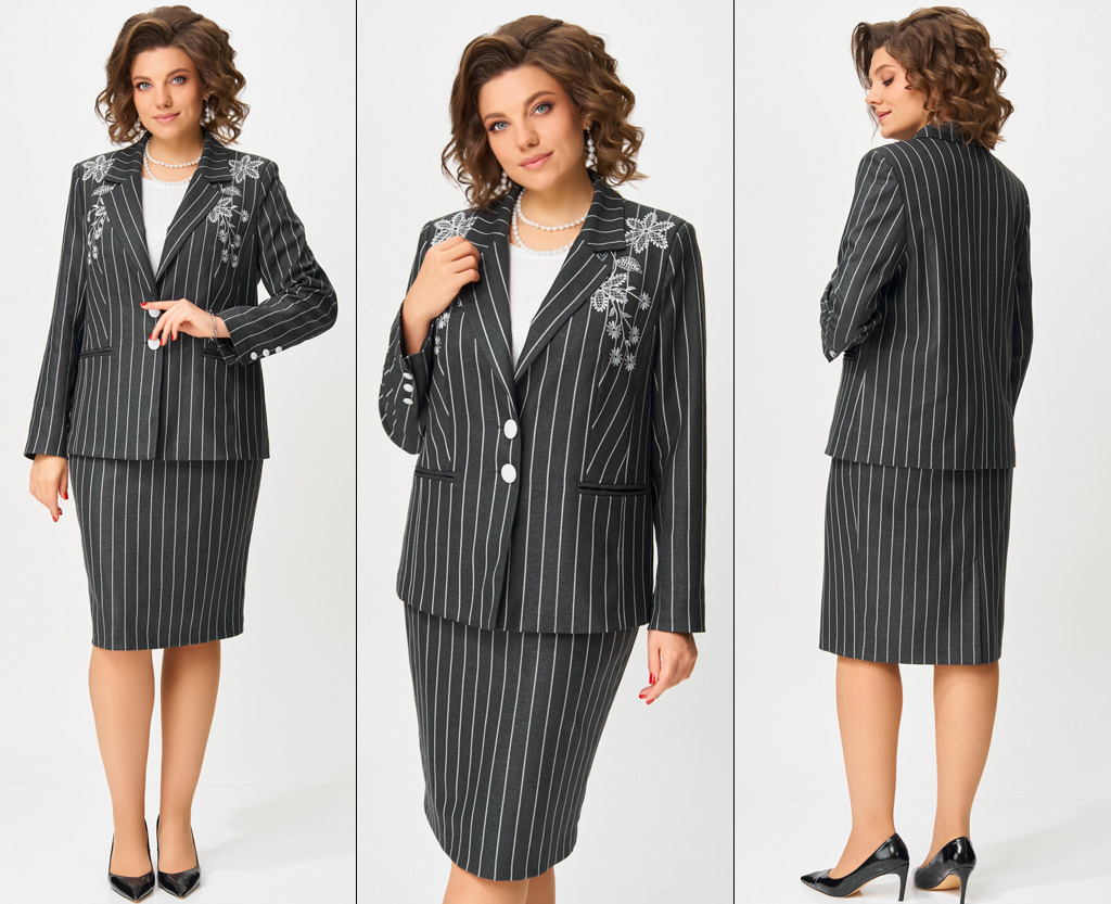 Комплект, жакет, юбка, блузка Fita 4103