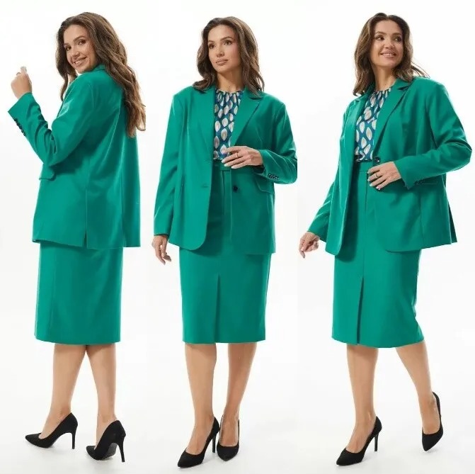 Комплект, жакет, юбка Mislana С989