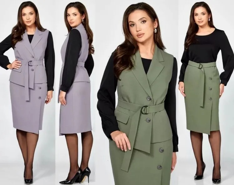 Костюм, жилет, юбка Мишель Стиль 1302