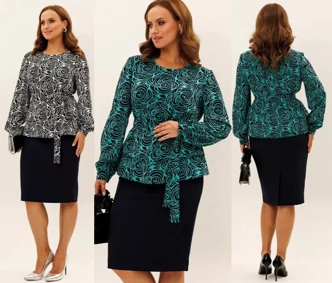 Комплект, блузка, юбка Liona Style 959