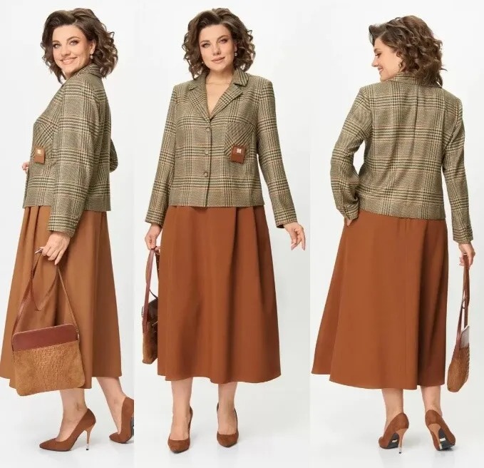 Комплект, жакет, юбка Aira Style 2417А-2