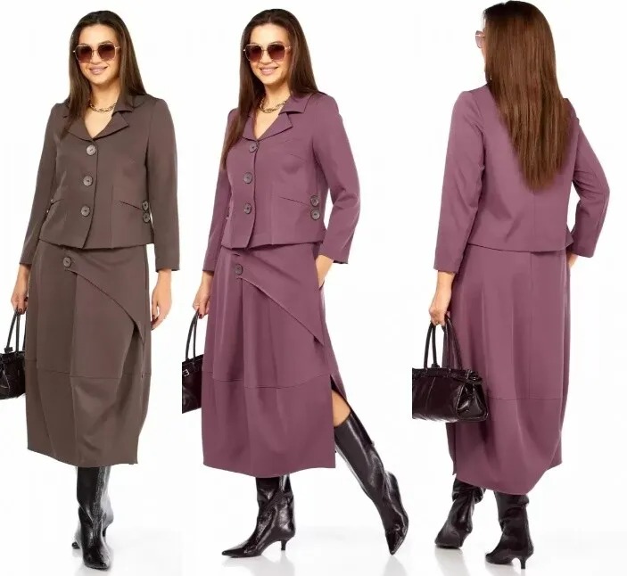 Комплект, блузон, юбка Taita Plus 2525