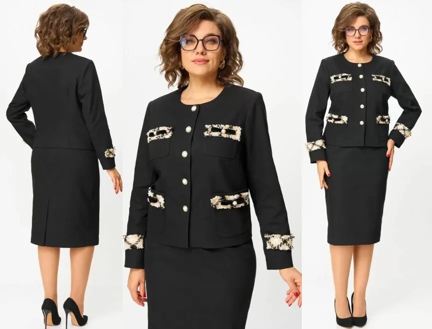 Костюм, жакет, юбка Andina City 9079-25