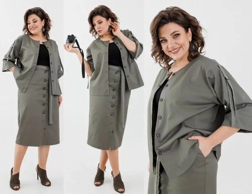 Комплект, жакет, юбка, топ Anelli 1133