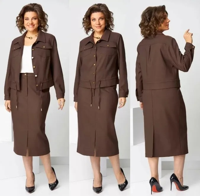 Костюм, жакет, юбка Асолия 1507/1