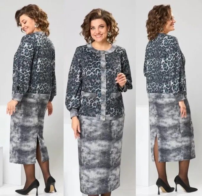 Костюм, жакет, юбка Romanovich Style 2-2606