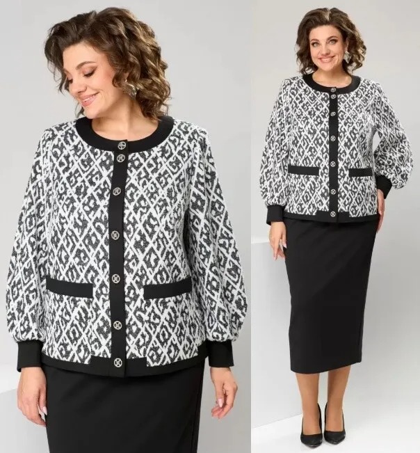 Костюм, жакет, юбка Romanovich Style 2-2606ч