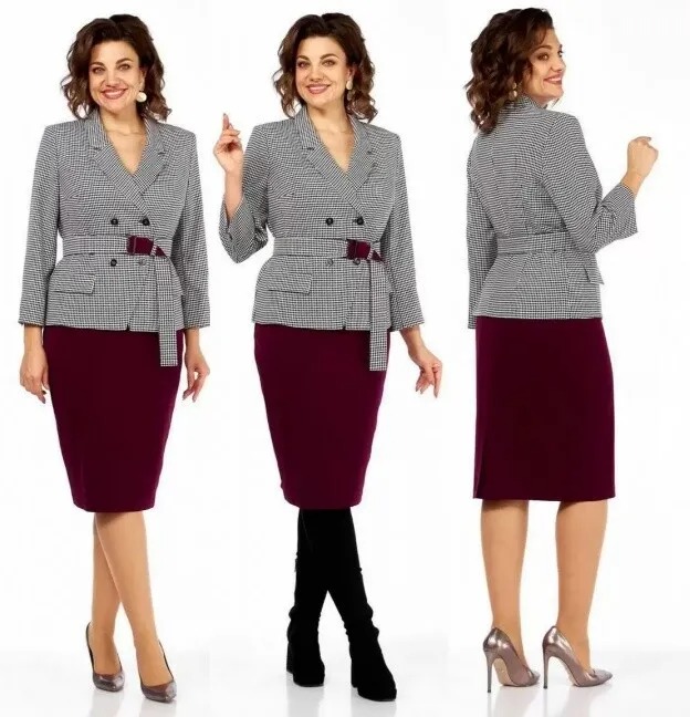 Костюм, жакет, юбка Милора-Стиль 1146/1Б