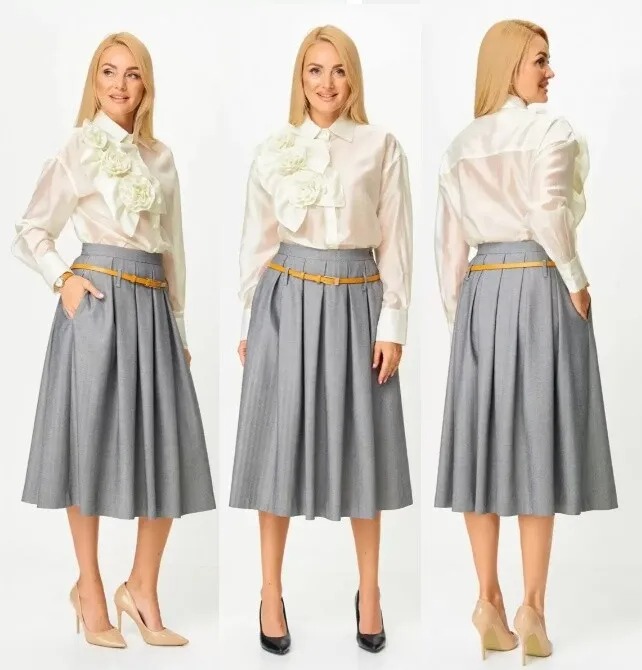 Комплект, блузка, юбка Gamma Gracia 870