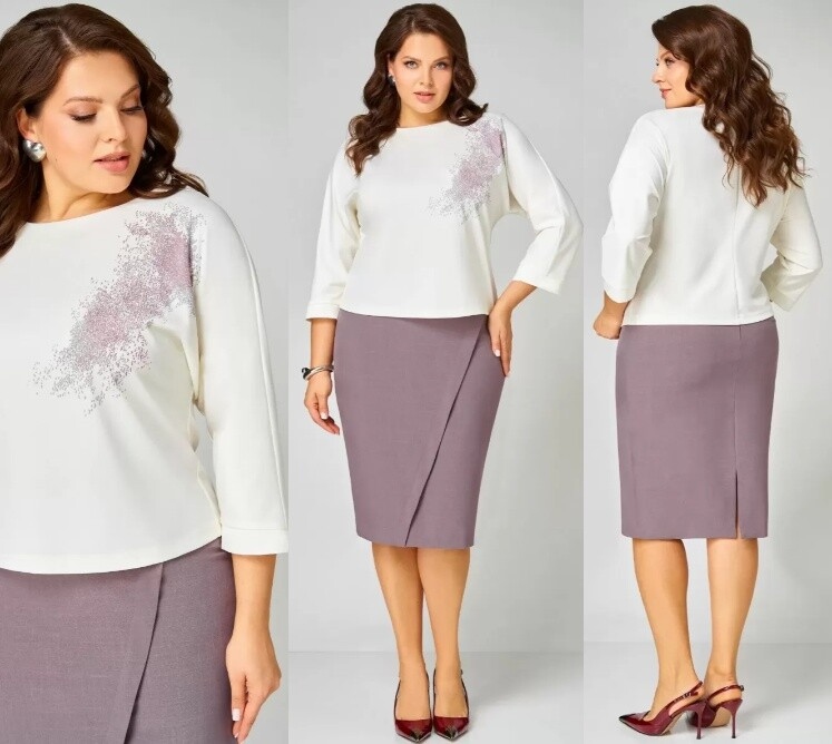 Комплект, туника, юбка Мишель Стиль 1340