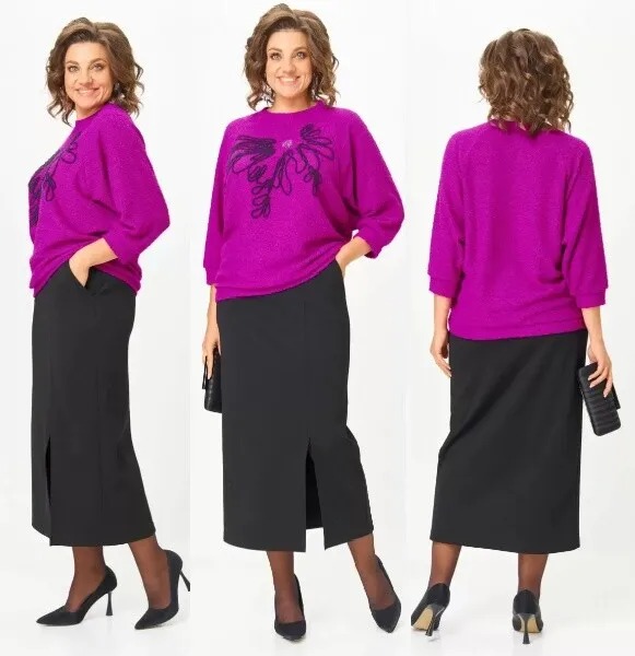 Комплект, джемпер, юбка Michel Chic 1407Ф