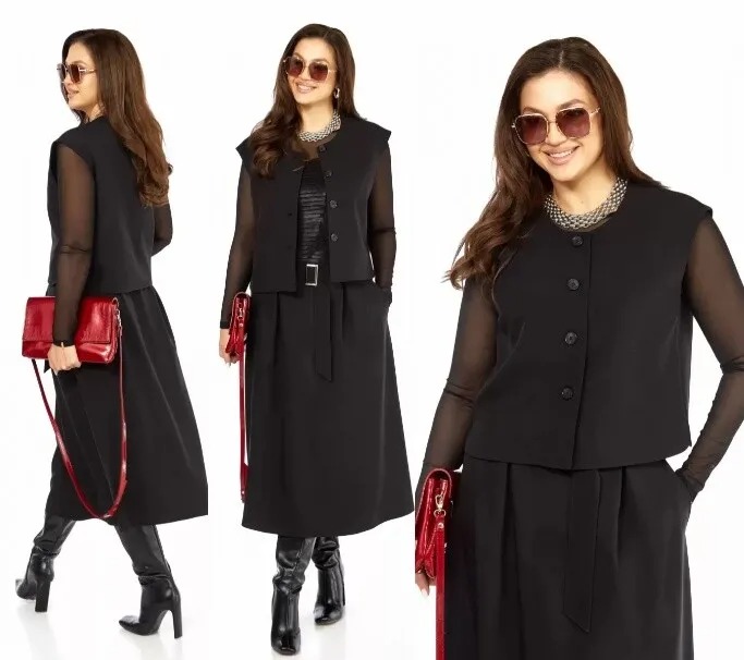 Комплект, юбка, жилет Taita Plus 2534