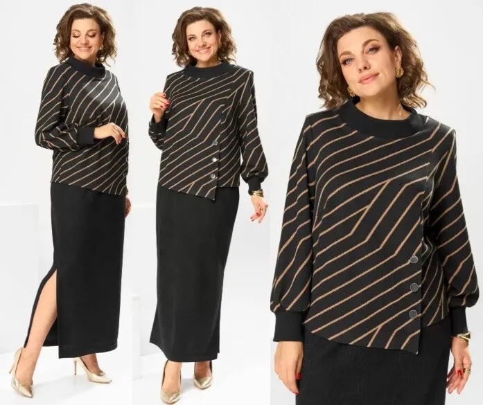 Комплект, джемпер, юбка Romanovich Style 2-2600