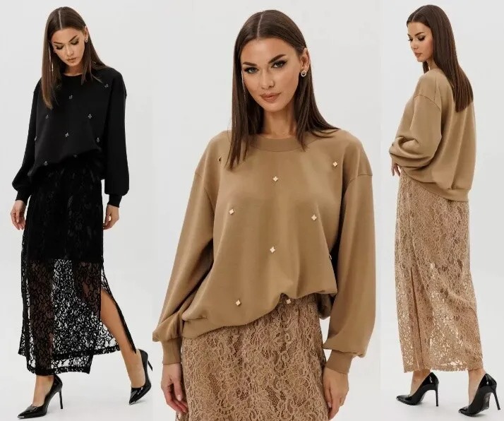 Комплект, свитшот, юбка Fantazia Mod 5324