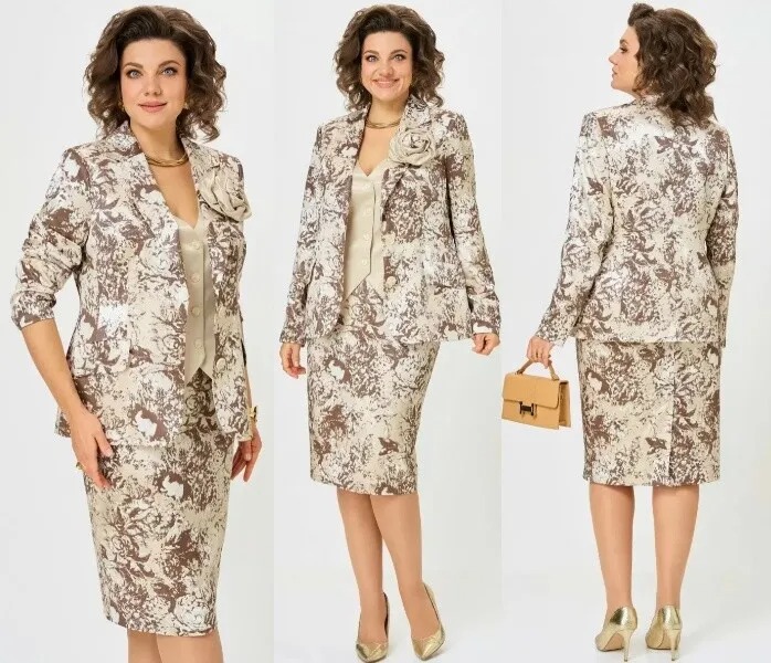 Комплект, жакет, жилет, юбка Angelina & Company 1290