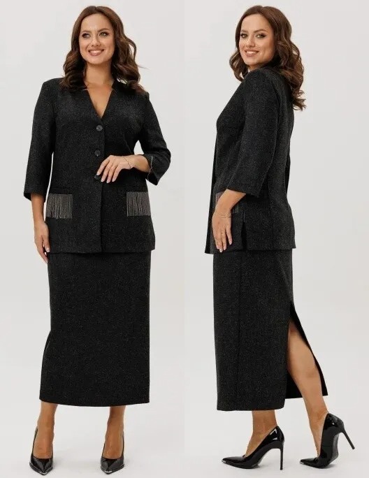 Комплект, жакет, юбка Tvin 7893