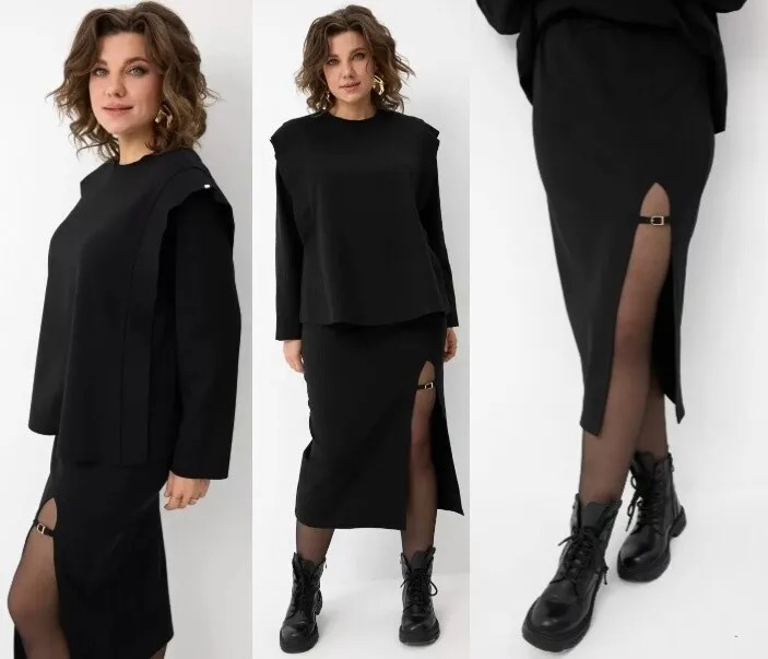 Комплект, свитшот, юбка BegiModa 3101