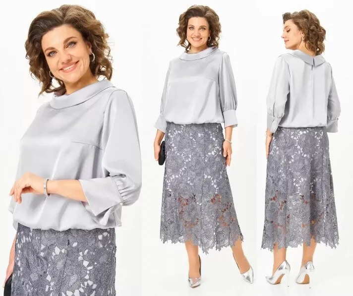 Комплект, блузка, юбка Mira Fashion 5623