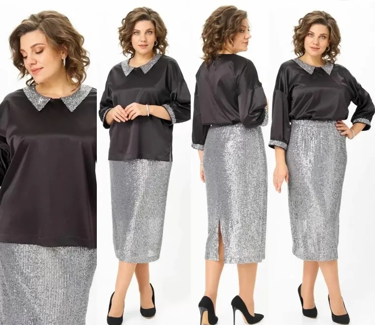 Комплект, блузка, юбка Andina City 9089-25