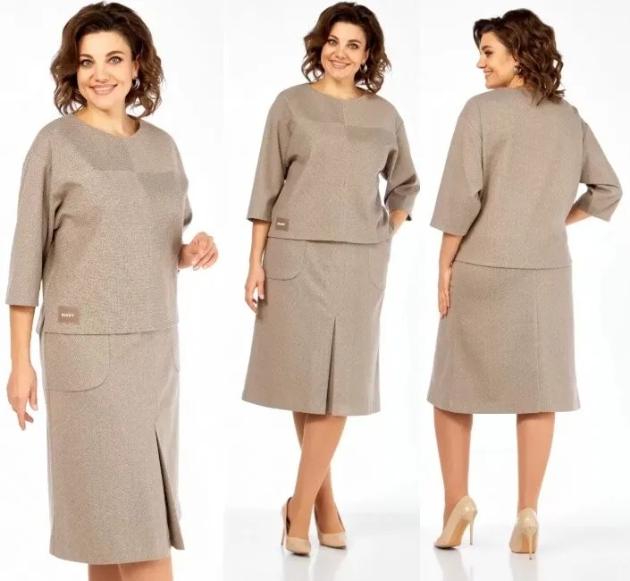 Комплект, блуза, юбка Элль-Стиль 2441/2