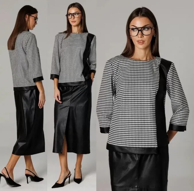 Комплект, блузон, юбка Ларс Стиль 1174