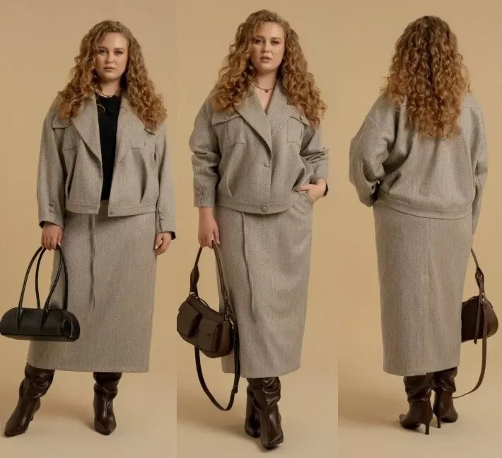 Комплект, жакет, юбка Deesses 2403